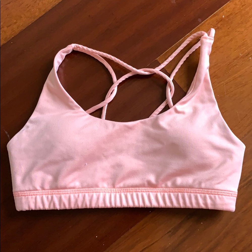 peach sports bra